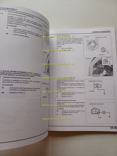Honda CB 1300-A-S-SA VARIANTI 2005 manuale officina ITALIANO originale