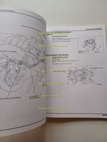 Honda CB 1300-A-S-SA VARIANTI 2005 manuale officina ITALIANO originale