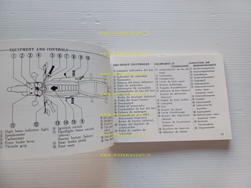 HONDA CB 200 1974 manuale uso manutenzione libretto originale INGLESE