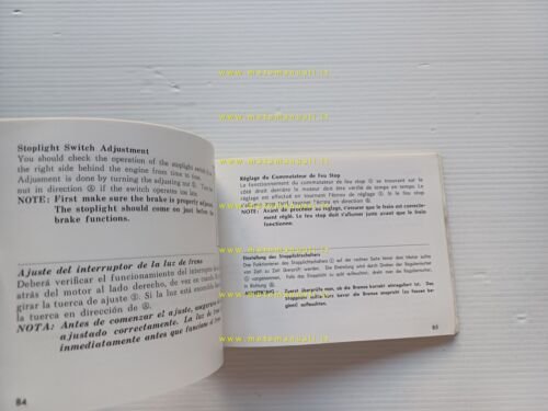 HONDA CB 200 1974 manuale uso manutenzione libretto originale INGLESE