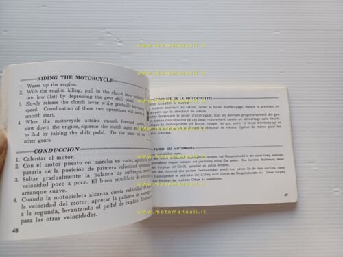 HONDA CB 200 1974 manuale uso manutenzione libretto originale INGLESE