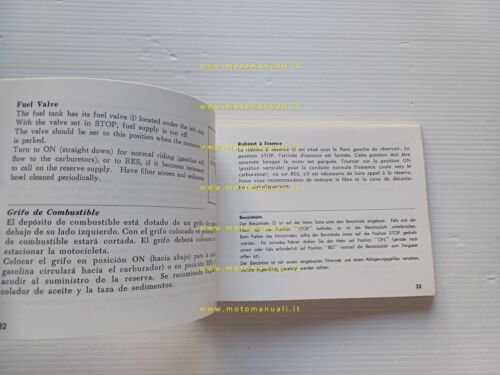 HONDA CB 200 1974 manuale uso manutenzione libretto originale INGLESE