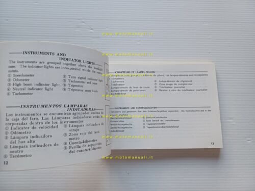 HONDA CB 200 1974 manuale uso manutenzione libretto originale INGLESE