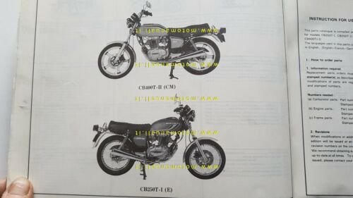 HONDA CB 250 400 T-I T-II 1980 catalogo ricambi ORIGINALE …