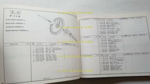HONDA CB 250 400 T-I T-II 1980 catalogo ricambi ORIGINALE …