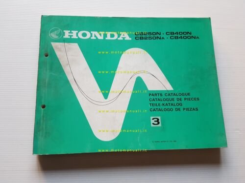 Honda CB 250 N - CB 400 N 1980 catalogo …