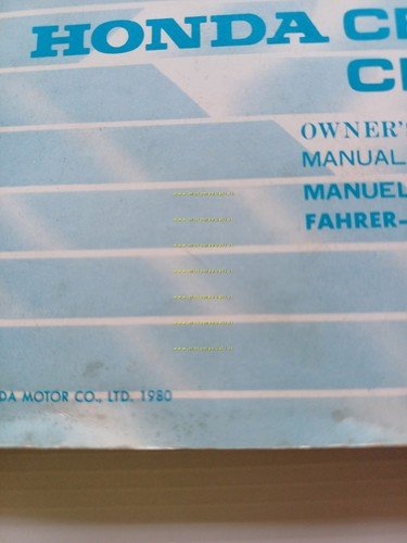 Honda CB 250 N - CB 400 N 1980 manuale …
