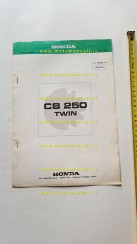 Honda CB 250 Twin Dream 1978 presentazione per rete vendita …