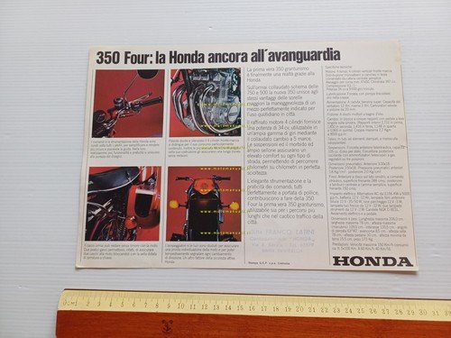 Honda CB 350 Four 1973 depliant italiano originale