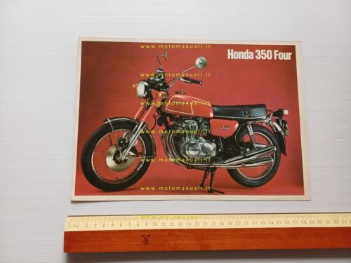 Honda CB 350 Four 1973 depliant italiano originale brochure