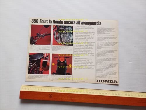 Honda CB 350 Four 1973 depliant italiano originale brochure