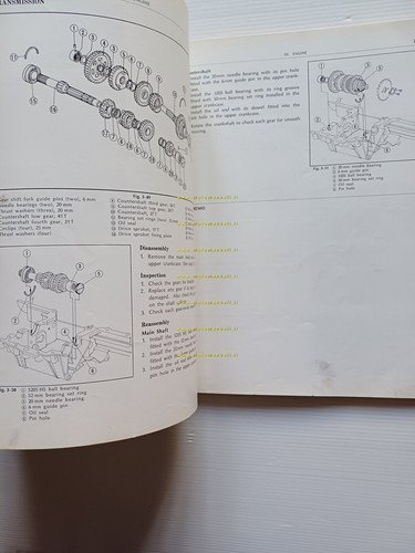 HONDA CB 350 Four 1973 manuale officina inglese originale workshop …