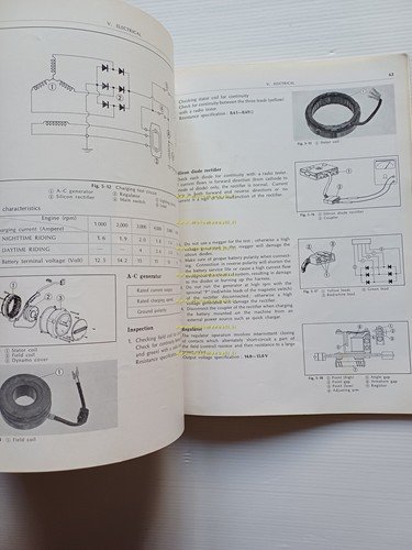 HONDA CB 350 Four 1973 manuale officina inglese originale workshop …