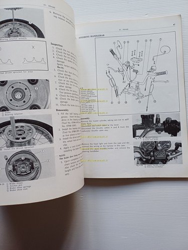 HONDA CB 350 Four 1973 manuale officina inglese originale workshop …