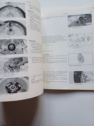 HONDA CB 350 Four 1973 manuale officina inglese originale workshop …