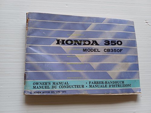 Honda CB 350 Four 1973 manuale uso manutenzione libretto originale …