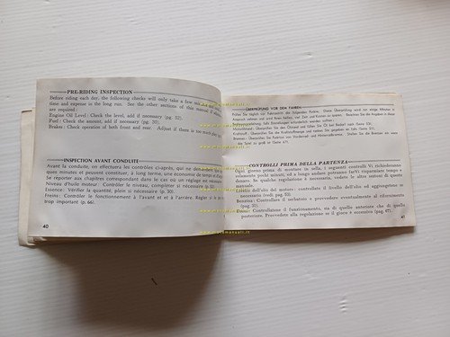 Honda CB 350 Four 1973 manuale uso manutenzione libretto originale …