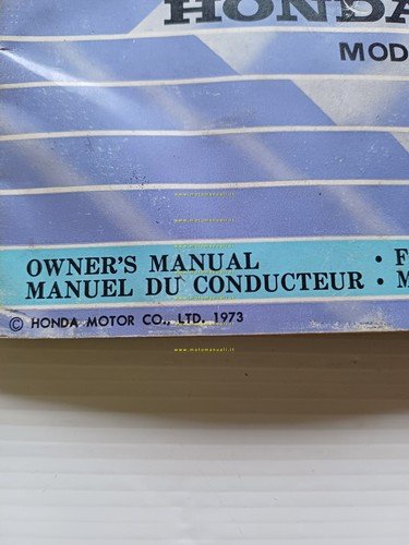 Honda CB 350 Four 1973 manuale uso manutenzione libretto originale …