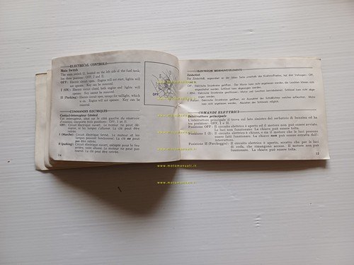 Honda CB 350 Four 1973 manuale uso manutenzione libretto originale …