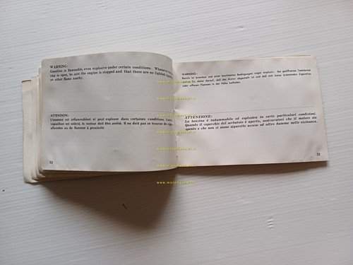 Honda CB 350 Four 1973 manuale uso manutenzione libretto originale …