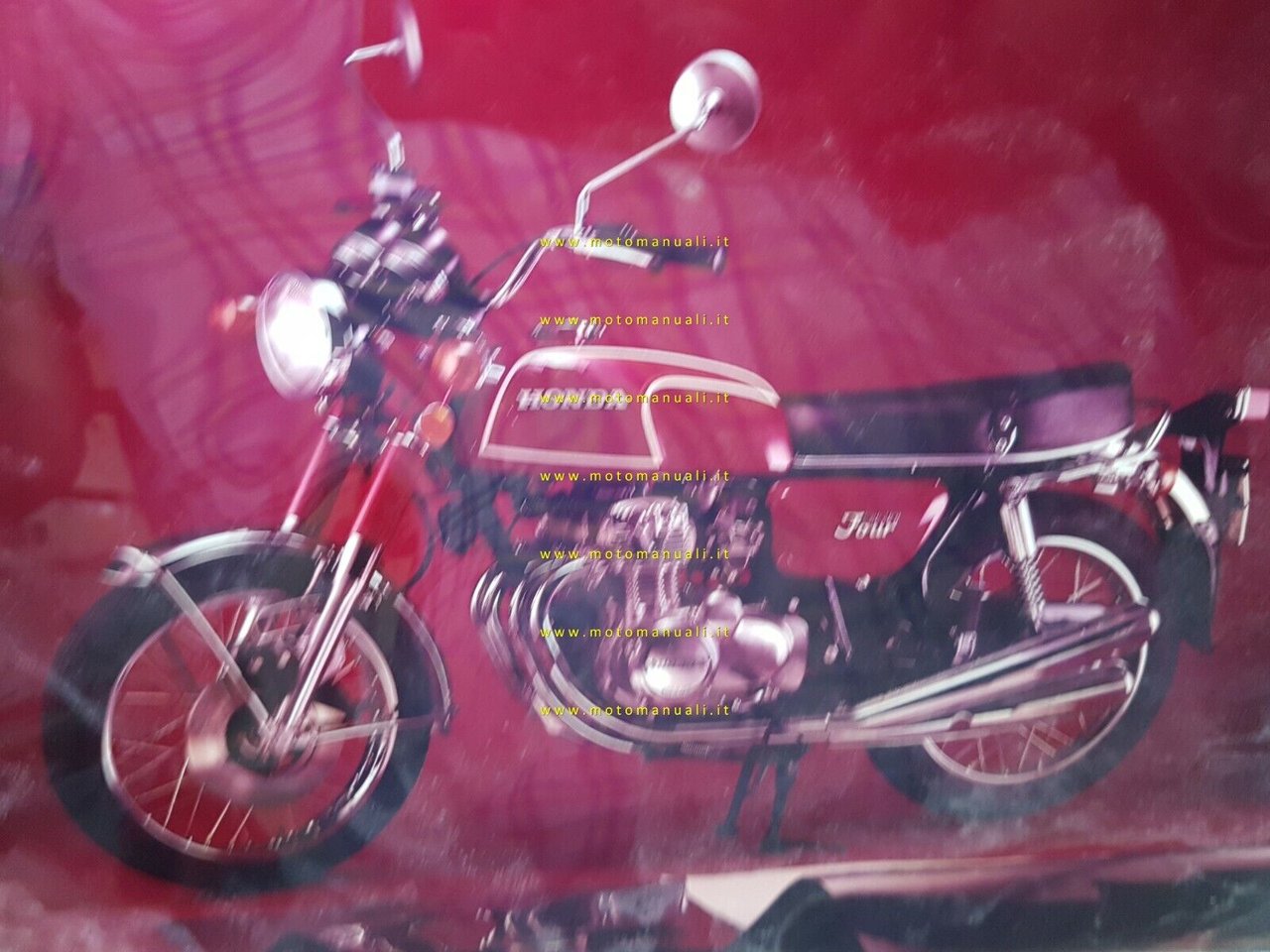 Honda CB 350 Four 1973 positivo originale no depliant 18x24 …