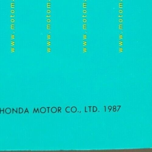 HONDA CB 350 S - CB 450 S 1987 catalogo …