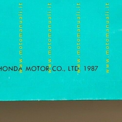 HONDA CB 350 S - CB 450 S 1987 catalogo …