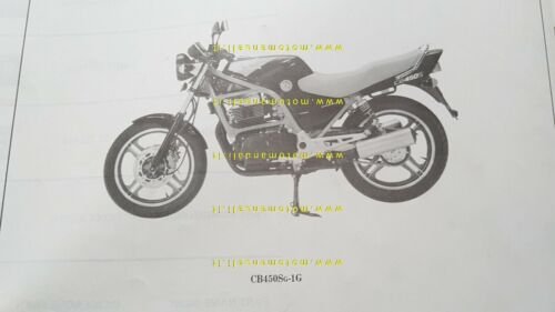 HONDA CB 350 S - CB 450 S 1987 catalogo …