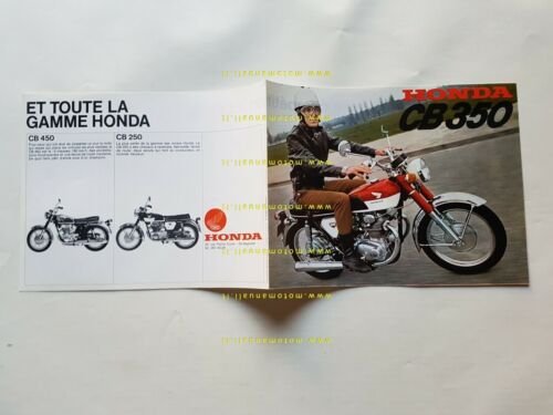 Honda CB 350 Super Sports 1968 depliant originale FRANCESE brochure