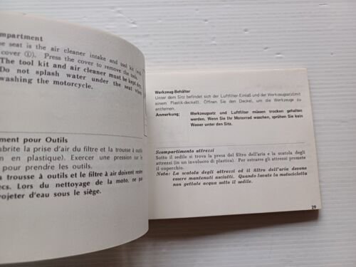 Honda CB 400 Four 1974 Manuale Uso Manutenzione Libretto italiano …