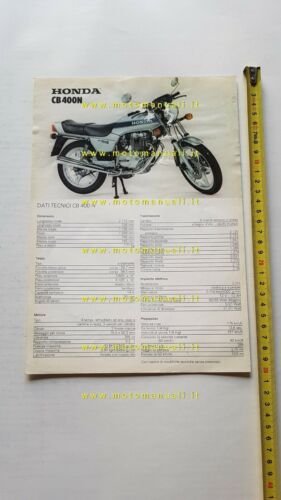 Honda CB 400 N 1979 depliant ITALIANO originale brochure