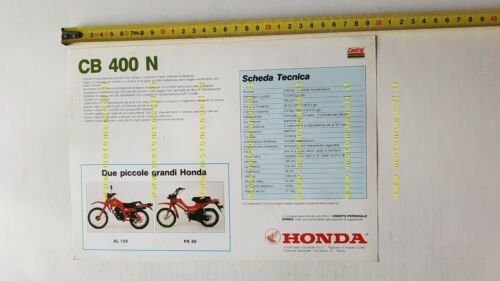 Honda CB 400 N 1983 depliant ITALIANO originale brochure