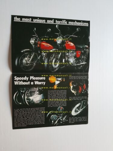 Honda CB 450 K5 1972 depliant inglese originale