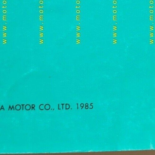 HONDA CB 450 SC 1985 catalogo ricambi ORIGINALE spare parts …