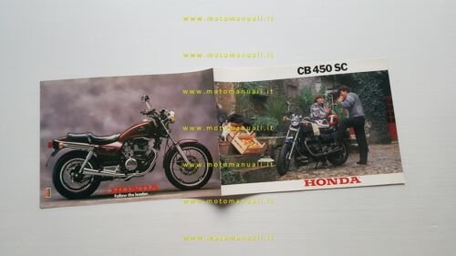 Honda CB 450 SC 1985 depliant originale italiano