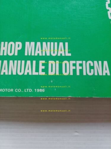 HONDA CB 450 SC 1986 manuale officina ITALIANO originale