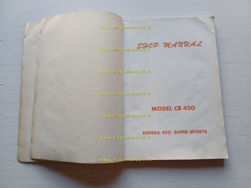 HONDA CB 450 Super Sport 1966 manuale officina riparazione INGLESE …
