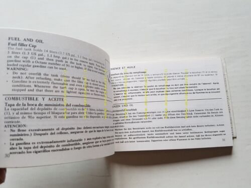 Honda CB 500 1975 manuale uso manutenzione originale INGLESE NO …