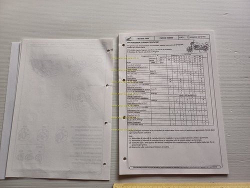 Honda CB 500 1994 presentazione per la rete vendita originale