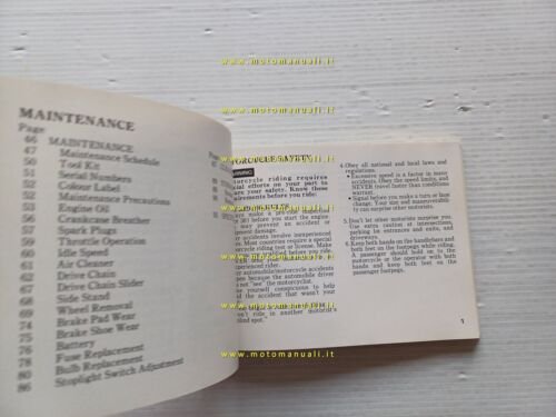 Honda CB 500 1995 manuale uso manutenzione libretto istruzioni originale
