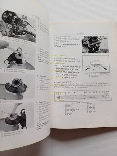 HONDA CB 500 FOUR 1973 manuale officina riparazione INGLESE originale
