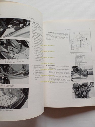 HONDA CB 500 FOUR 1973 manuale officina riparazione INGLESE originale