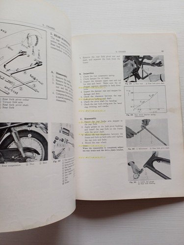 HONDA CB 500 FOUR 1973 manuale officina riparazione INGLESE originale