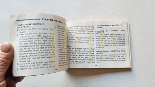 Honda CB 500 Four K1 1972 manuale uso manutenzione INGLESE …