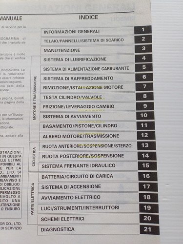 HONDA CB 600 F 1998 manuale officina ITALIANO originale