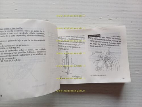 Honda CB 600 F 1998 manuale uso manutenzione libretto originale …