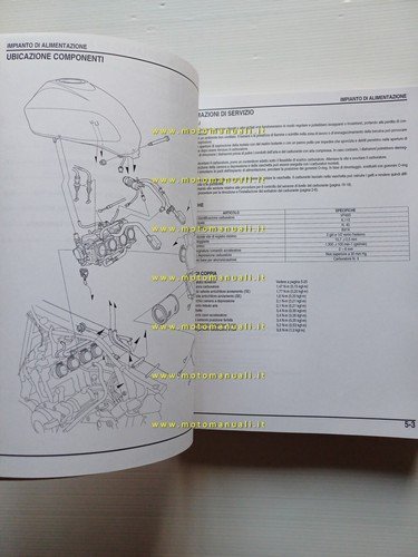 HONDA CB 600 F 2005 manuale officina originale TESTO ITALIANO