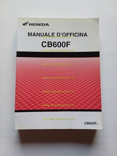 HONDA CB 600 F 2005 manuale officina originale TESTO ITALIANO