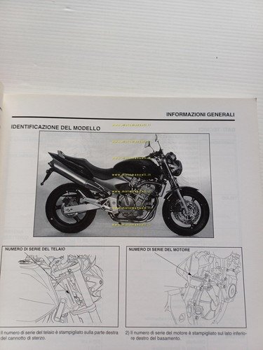 Honda CB 600 F VARIANTI 2003 manuale officina originale