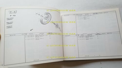 HONDA CB 650 - CB 650 C 1980 catalogo ricambi …